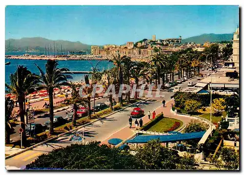 Cartes postales moderne Cannes Alpes Maritimes La Croisette et le Suquet