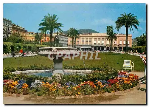 Cartes postales moderne La Cote d'Azur Nice Les Jardins Albert au fond le Casino Municipal