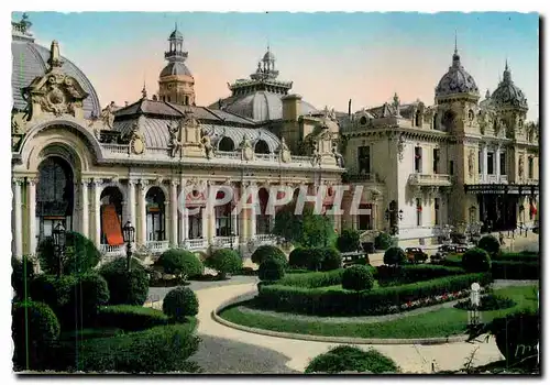 Cartes postales moderne La Principaute de Monaco Monte Carlo Les Jardins et le Casino