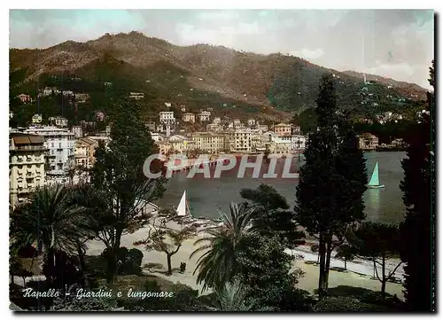 Moderne Karte Rapallo Giardini a lungomare