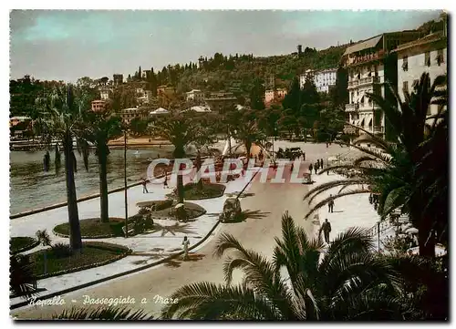 Moderne Karte Rapallo Passeggiata a Mare