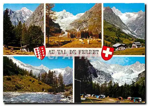 Moderne Karte Au Val de Ferret Paysages de la Fouly de Ferret Valais