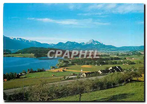 Cartes postales moderne Switzerland Lac de la Gruyere avec le Restoroute