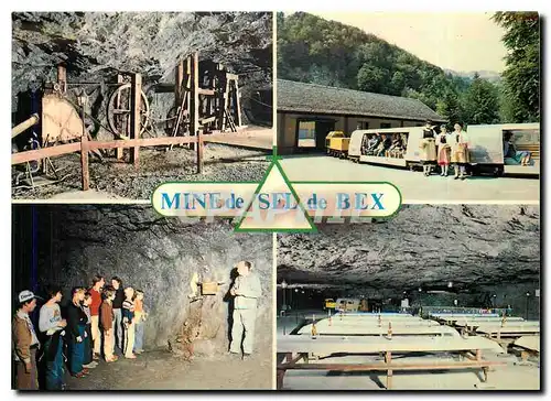 Moderne Karte Mine de Sel de Bex Canton de Vaud Suisse