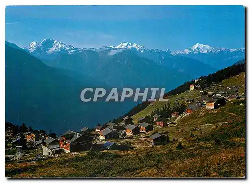 Moderne Karte Bettmeralp Wallis Weissmies Fletschhorn Alphubel