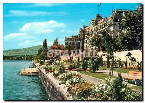 Moderne Karte Montreux Hotel Eden