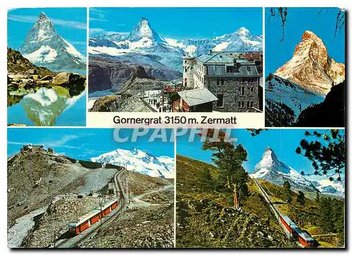 Cartes postales moderne Gornergrat Zermatt Riffelsee Hotel Gornergrat Matterhorn
