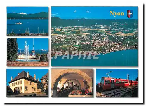 Cartes postales moderne Nyon avec lac leman