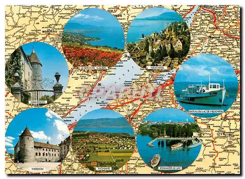 Cartes postales moderne Lac de Neuchatel