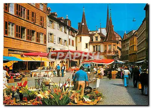 Cartes postales moderne Neuchatel Place des Halles