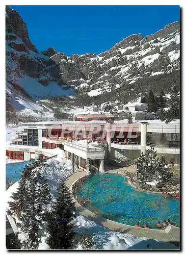 Cartes postales moderne Leukerbad Loeche les Bains Burgerbad mit Gemmiwand Wallis Valais