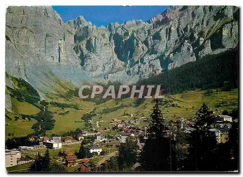 Cartes postales moderne Leukerbad Loeche les Bains Gemmiwand und Gemmipass