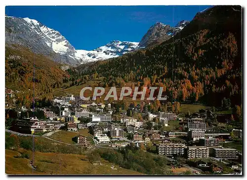 Moderne Karte Leukerbad Loeche les Bains Balmhorn Gitzifurgge