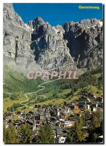 Cartes postales moderne Gemmiweg Leukerbad mit Gemmiweg