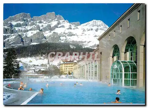 Moderne Karte St Laurent Alpentherme Leukerbad Loeche les Bains Plattenhorner Rinderhorn