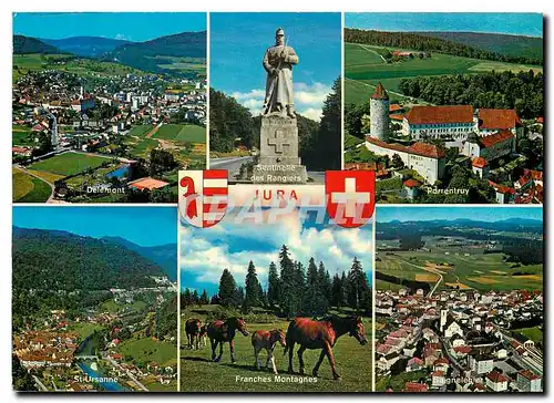Cartes postales moderne Jura Delemont Sentinelle des Rangiers Porrentruy St Ursanne Franches Montagnes Saignelegier