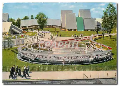 Cartes postales moderne Exposition nationale suisse Lausanne Le telecanape et la voie suisse