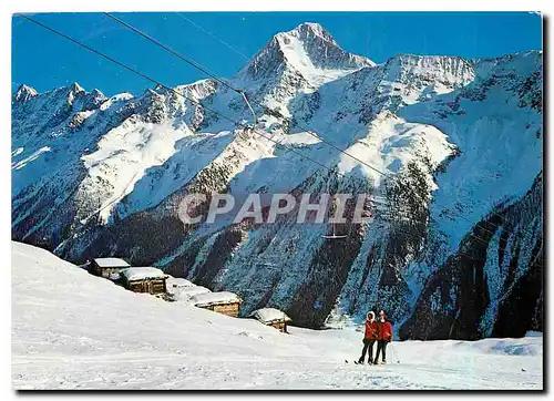 Cartes postales moderne Lotschental Wallis Skilift Lauchernalp Bietschhorn