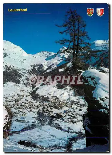 Cartes postales moderne Leukerbad Loeche les Bains Balmhorn und Gitzifurgge