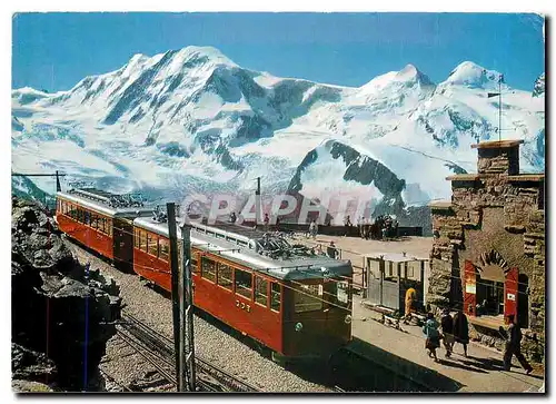 Cartes postales moderne Zermatt Wallis Schweiz Station Gorgergral