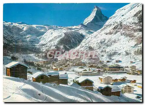 Cartes postales moderne Zermatt mit Matterhorn