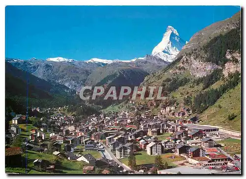 Moderne Karte Weltkurort Zermatt