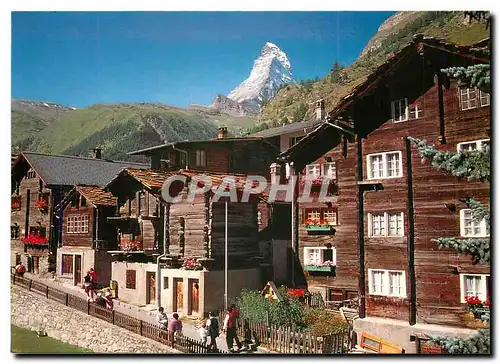 Moderne Karte Das Oberdorf Zermatt