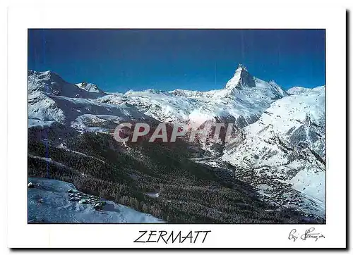 Cartes postales moderne Zermatt Skigebiete