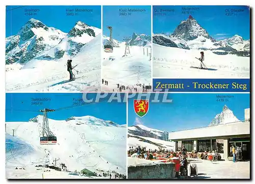 Cartes postales moderne Zermatt im Wallis Ganzjahres Skigebiet