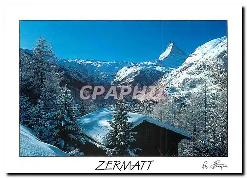 Cartes postales moderne Zermatt vom Riedweg