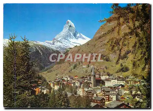 Cartes postales moderne Zermatt mit Matterhorn