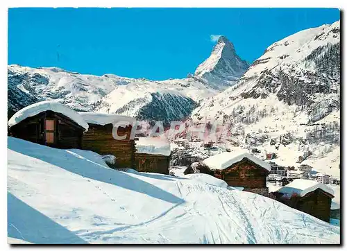 Cartes postales moderne Zermatt mit Matterhorn