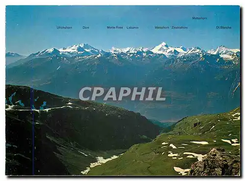 Cartes postales moderne Matterhorn Ulrichshorn Dom Monte Rosa