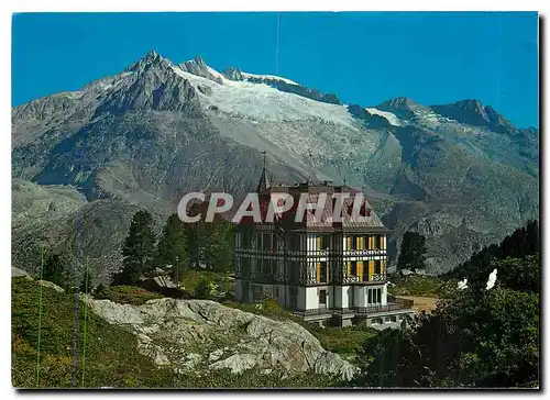 Moderne Karte Naturschtzzentrum Aletschwald SBN Riederfurka bei Riederalp Wallis