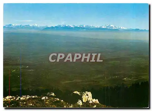 Cartes postales moderne Lumieres et couleurs sur le Jura Vaudois Les Alpes et la Plaine vues du Suchet