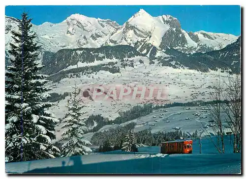 Cartes postales moderne Iltios Bahn ob Unterwasser gegen Wildhaus