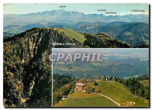 Cartes postales moderne Flugaufnahme Hornli Blick auf Alpstein und Toggenburg