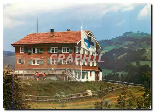 Moderne Karte Blaukreuz Jugend und Freizeitheim Holzegg Nesslau Toggenburg