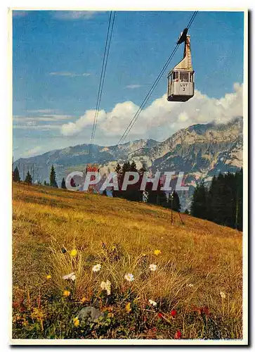 Cartes postales moderne Luftseilbahn Unterterzen Tannenbodenalp