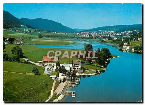 Cartes postales moderne Les Brenets Bassins du Doubs Port du Pre du Lac Embarcadere des Bateaux NLB pour le Saut du Doub