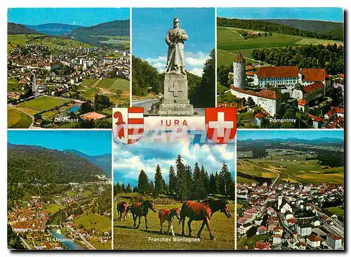 Cartes postales moderne Jura Delemont Sentinelle des Rangiers Porrentruy St Ursanne Franches Montagnes Saignelegier