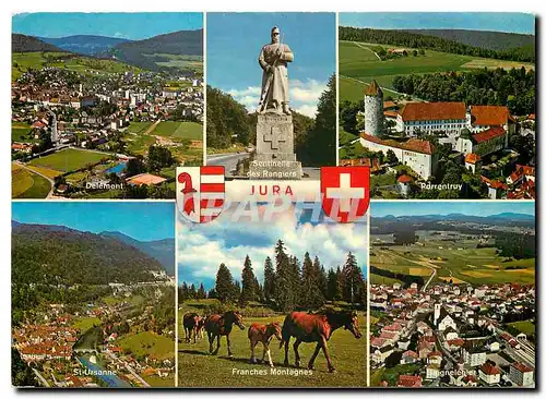 Cartes postales moderne Jura Delemont Sentinelle des Rangiers Porrentruy St Ursanne Franches Montagnes Saignelegier