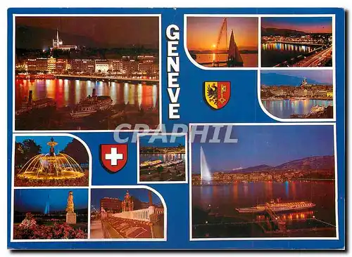 Moderne Karte Geneve Suisse