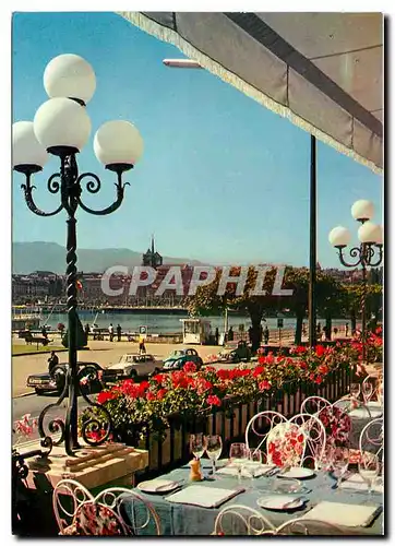 Cartes postales moderne Geneve La rade vue de l'hotel Beau Rivage