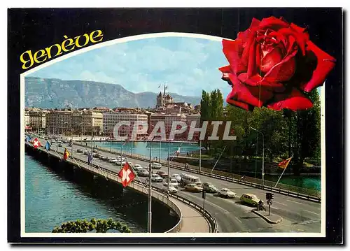 Cartes postales moderne Geneve Pont du Mont Blanc