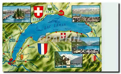 Cartes postales moderne Lac Leman