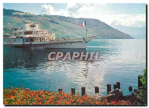 Cartes postales moderne Lac Leman Schon ist's zum und auf dem Genfersee zu fahren