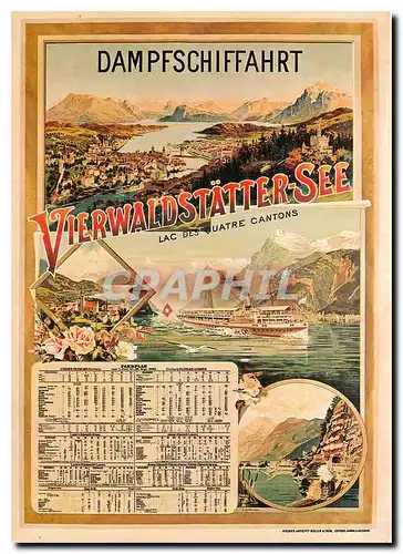 Cartes postales moderne A Reckziegel Plakat fur Dampfshiffahrts Gessellschaft