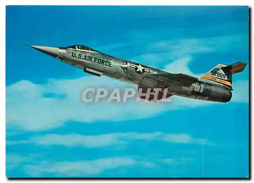 Cartes postales moderne Lockheed F 104 Starfighter US Fighter Plane