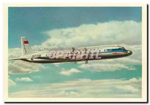 Cartes postales moderne The IL 18 passenger turboprop
